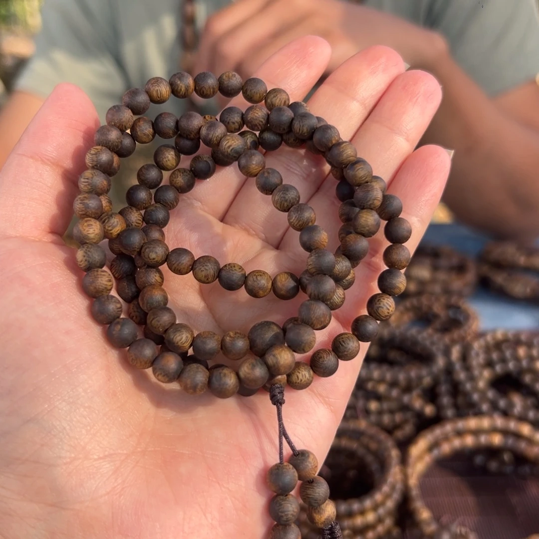 手串沉香卡6规格圆珠多圈 14克+ 乌身多样性发货一条
