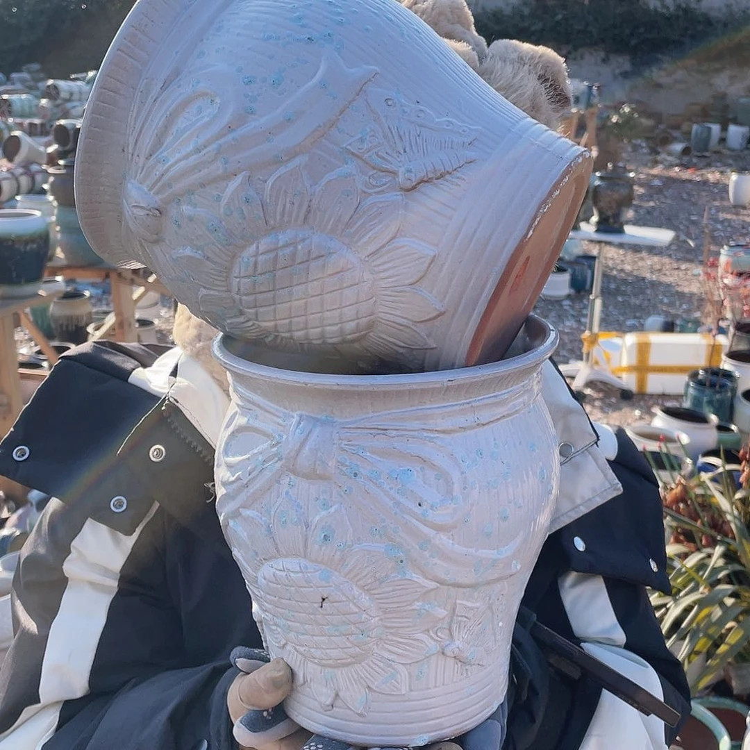 红陶王嫂花盆0128-244