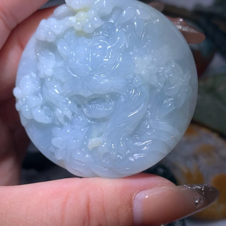 翡翠未镶嵌颈饰保真天然A货翡翠