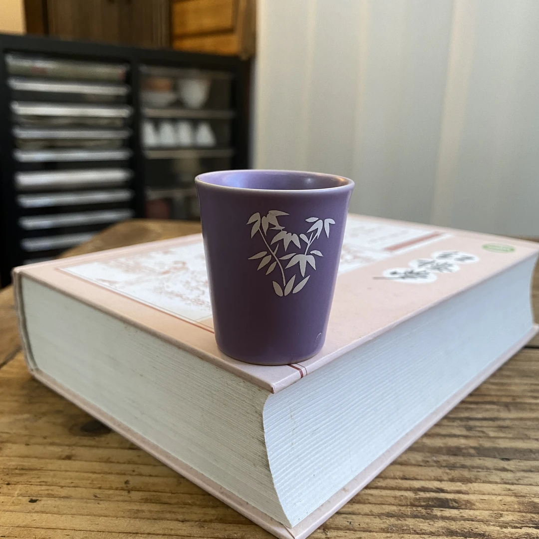 四海【银竹不秋草闻香杯】精美手绘中式陶瓷茶道器具茶杯容量30ml