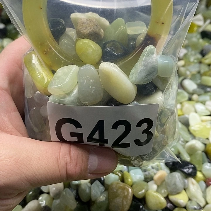 岫玉鱼缸石未镶嵌