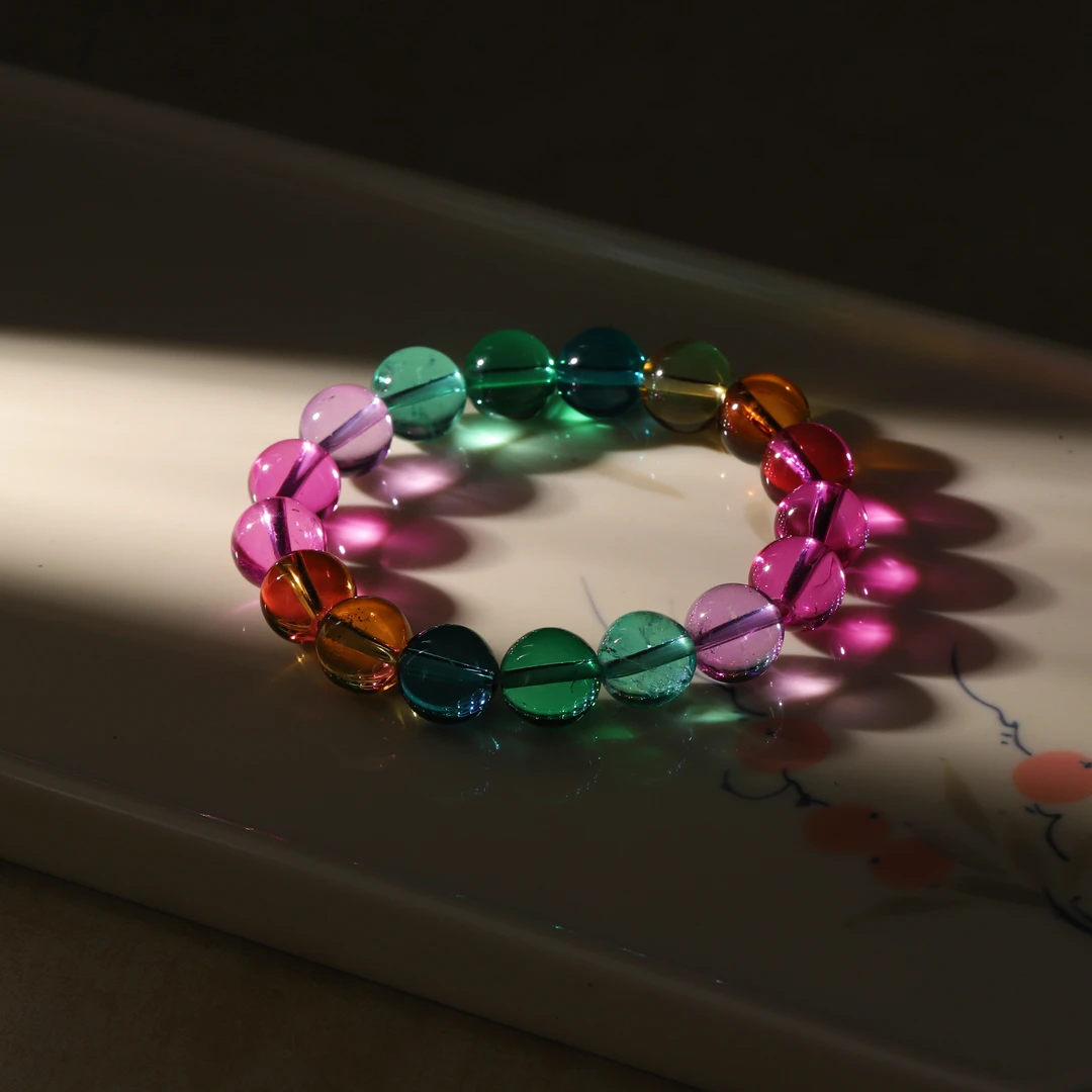 【慧慧珠宝】彩虹碧手链12+WF2935S