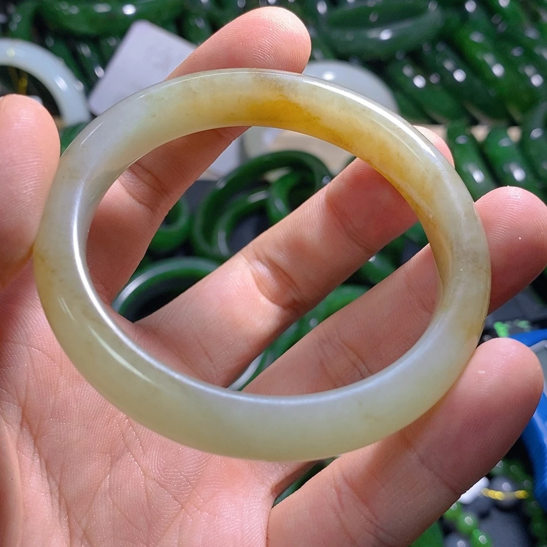 和田玉未镶嵌手链56