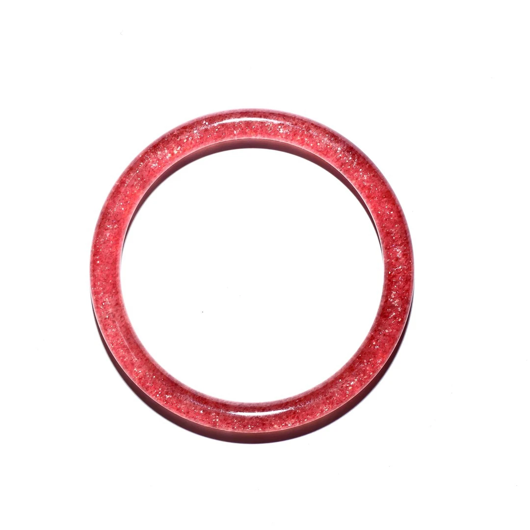 天然草莓晶手镯/圈口可选