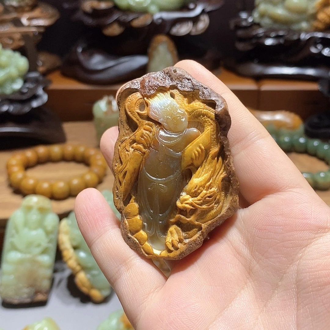 岫岩河磨玉（透闪石质玉）未镶嵌珠宝奇石