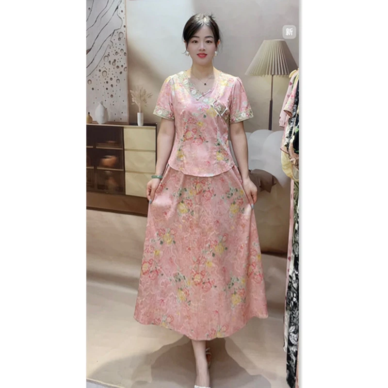 A2658女装连衣裙碎花气质显瘦时尚裙子