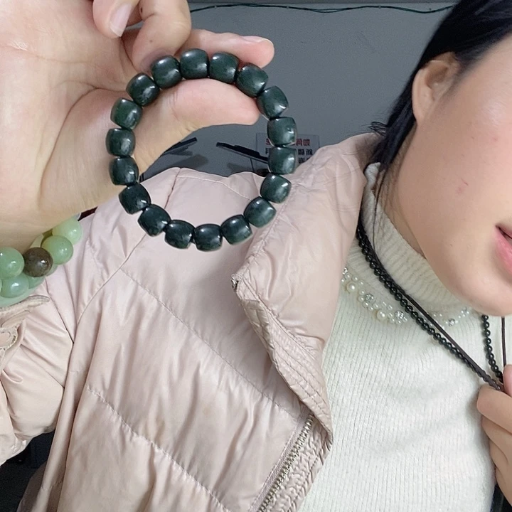 和田玉（青玉）未镶嵌手链