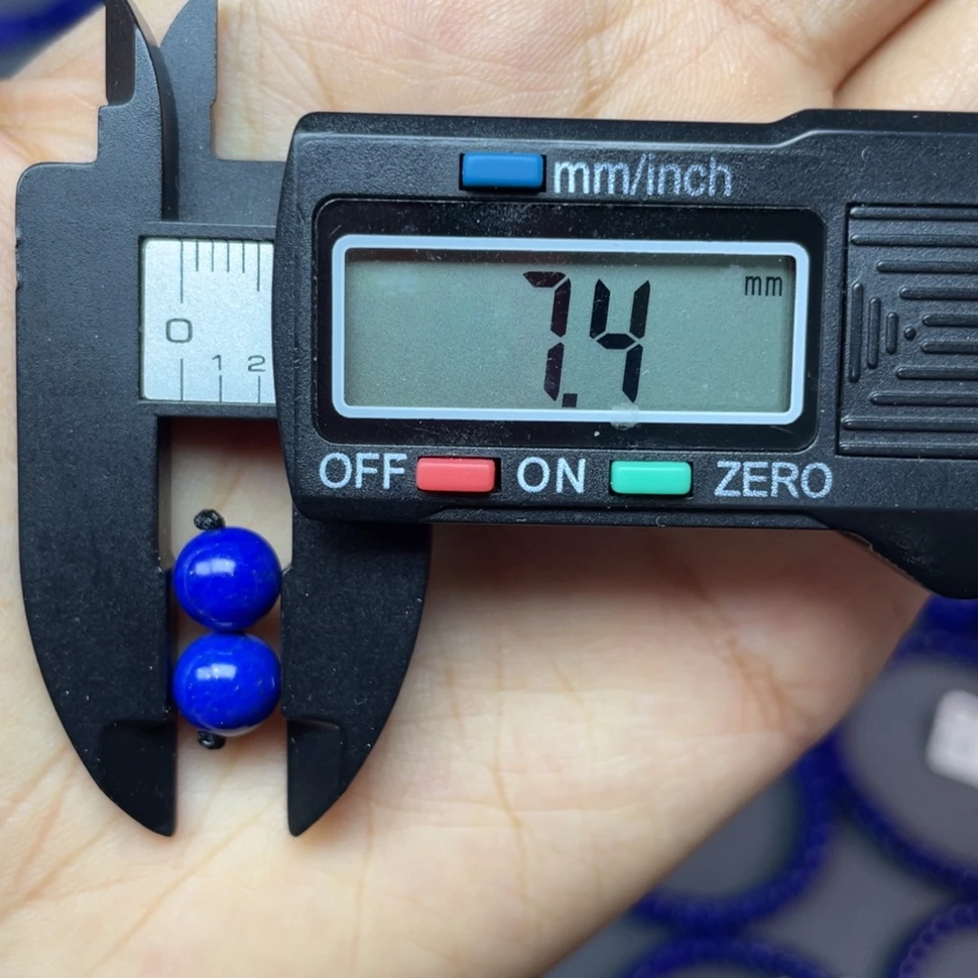 未镶嵌青金石7mm对珠配饰