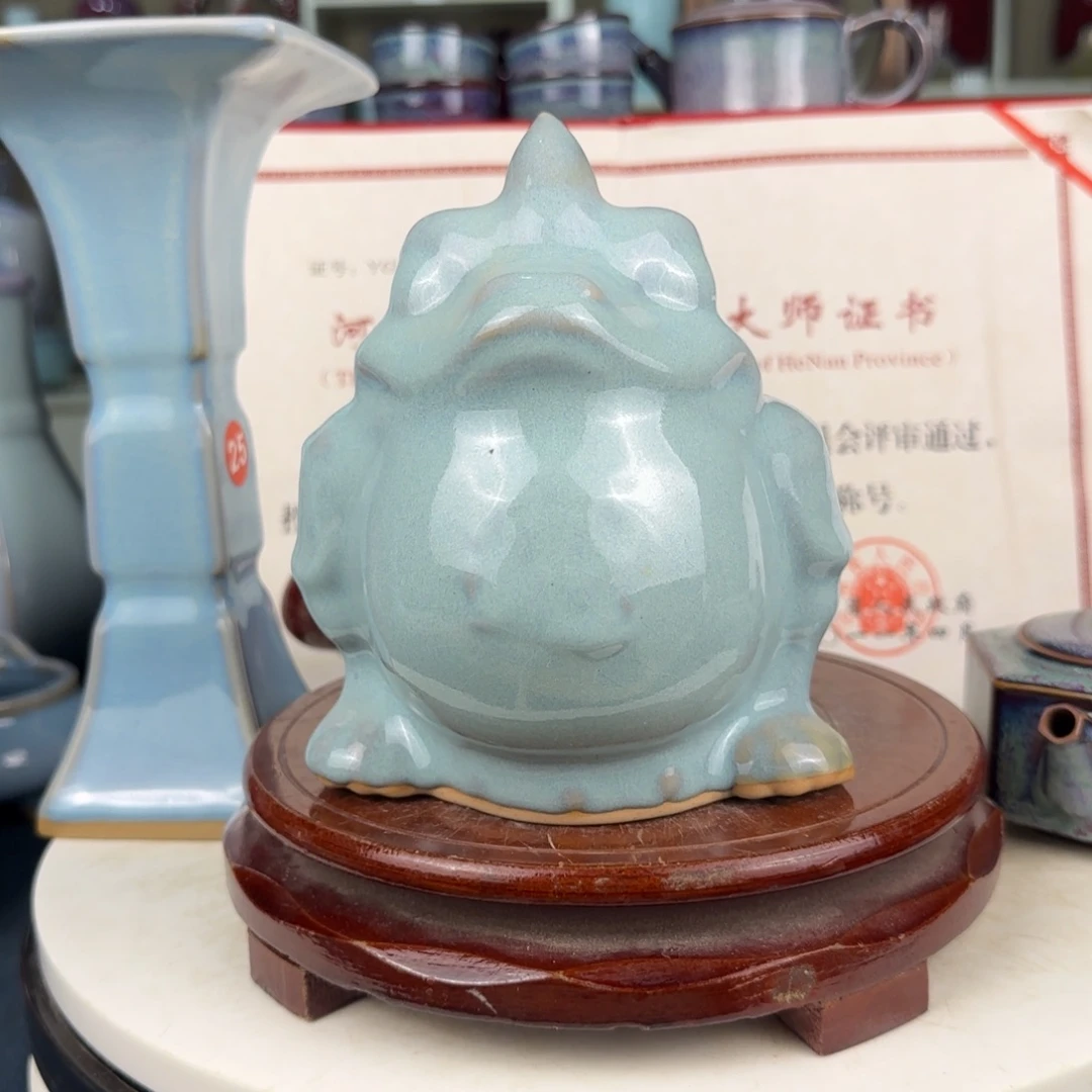 瓷摆件郑家钧窑摆件