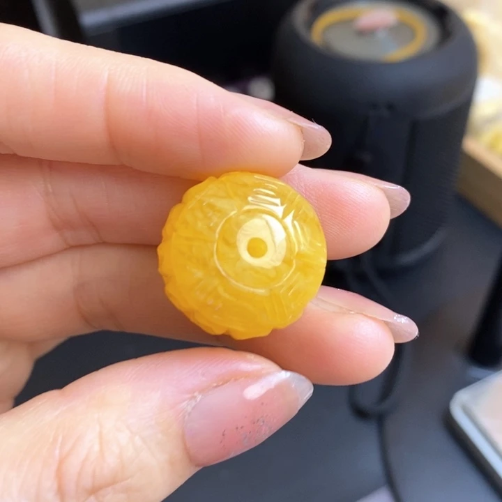 峰***哥琥珀未镶嵌手链天然无优化琥珀蜜蜡