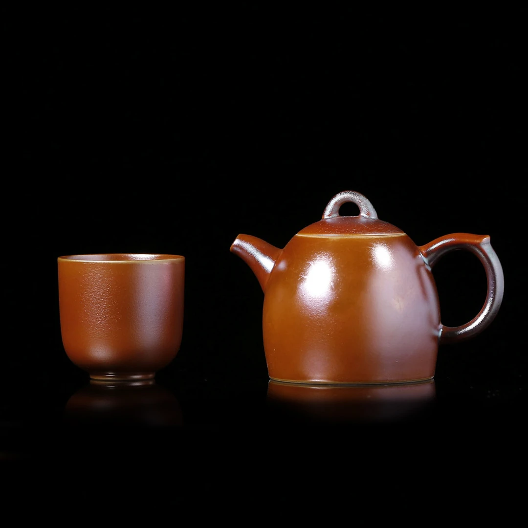 【晚晚精选】175柴烧限量精品小秦权壶 送主人杯柴烧特性每只都不同