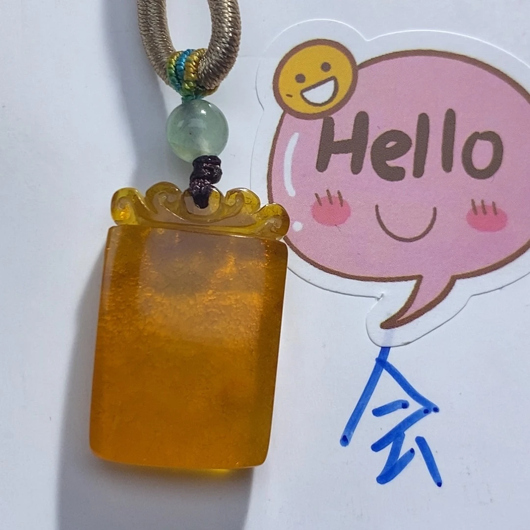 未镶嵌琥珀珠宝奇石蜜蜡吊坠