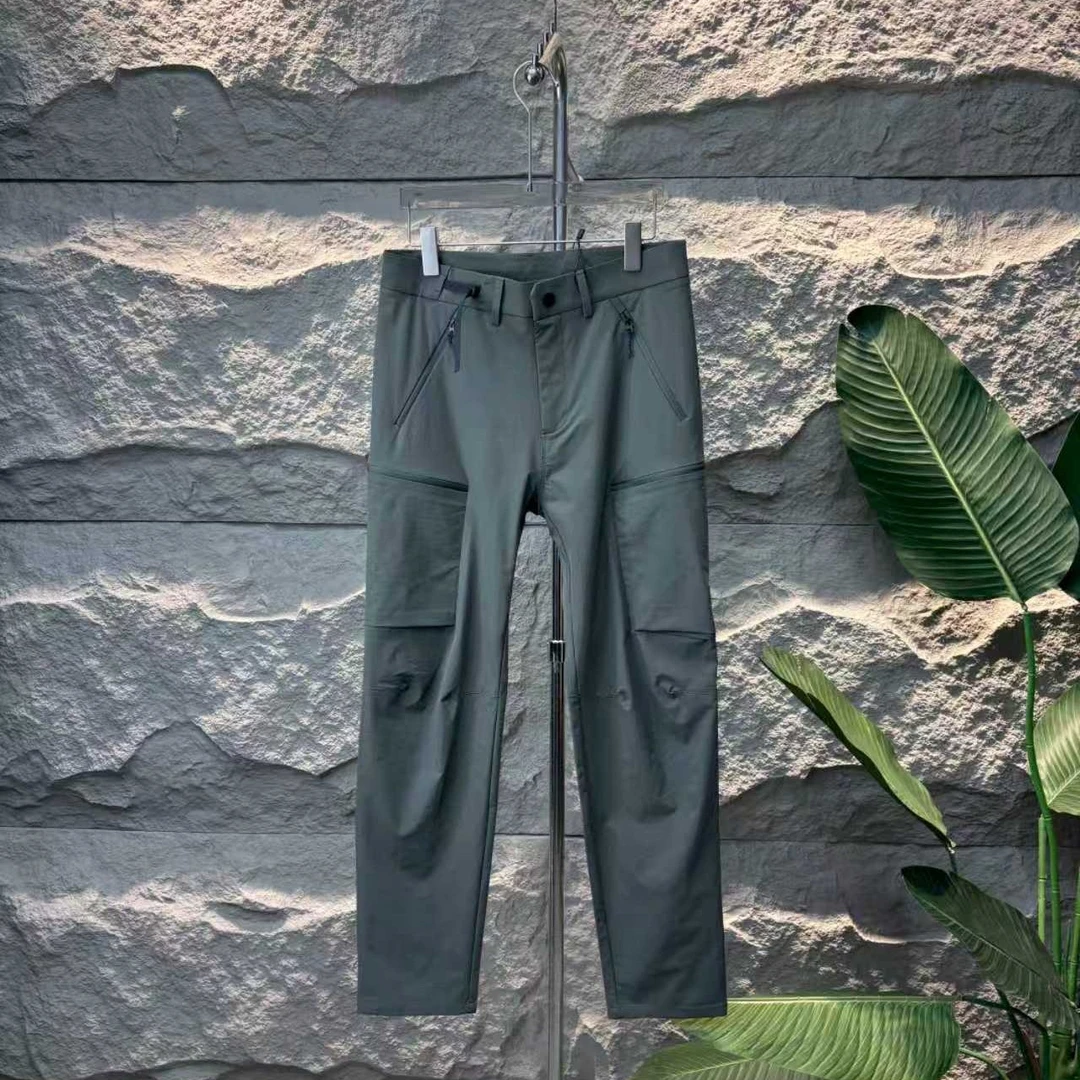 男士夏季时尚直筒速干弹力耐磨户外防风徒步休闲裤春夏运动裤子