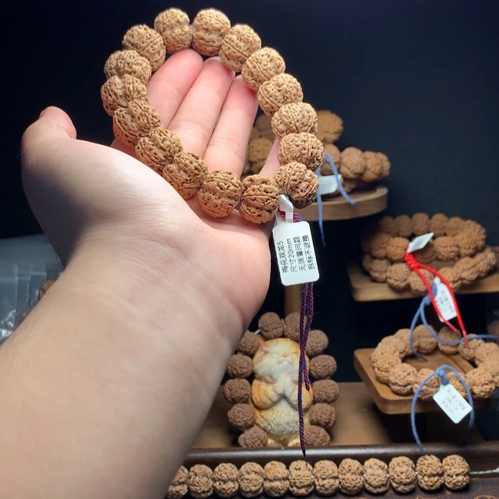 金刚菩提吊坠古龙蜂窝梅花双龙精品20mm