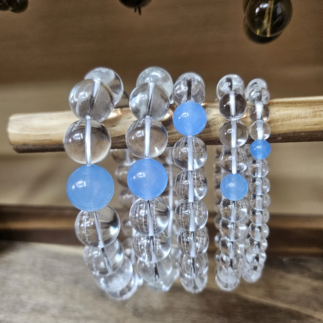 蓝宝+双A白水(纯净)10m手链手串