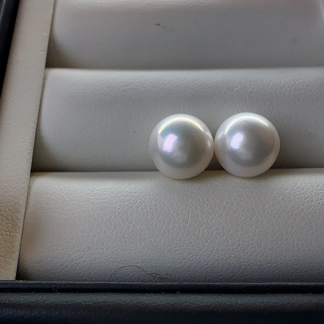 项链淡水珍珠银S925镶嵌10～11正圆改高跟鞋