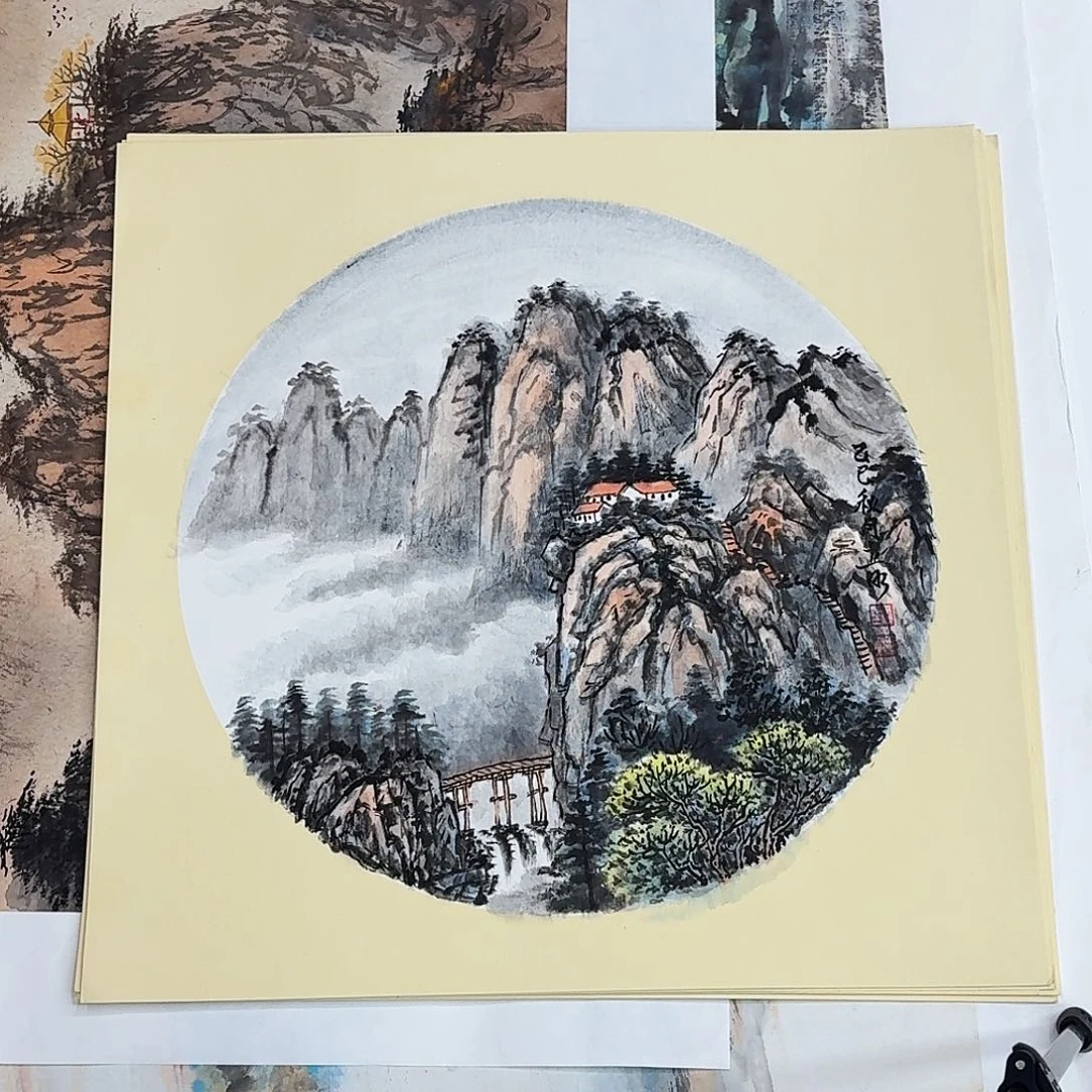 国画50.50斗方手绘作品