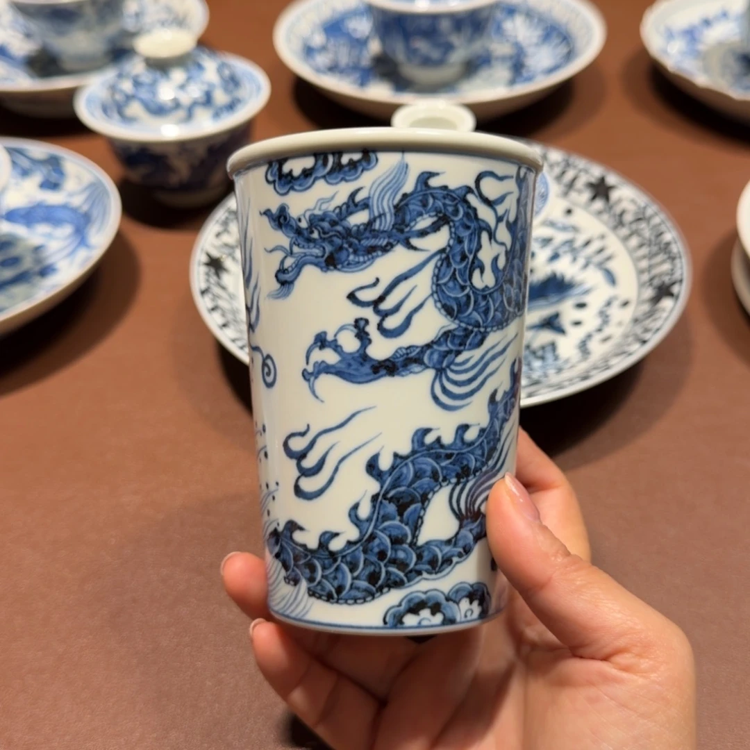 手工手绘茶具可乐杯