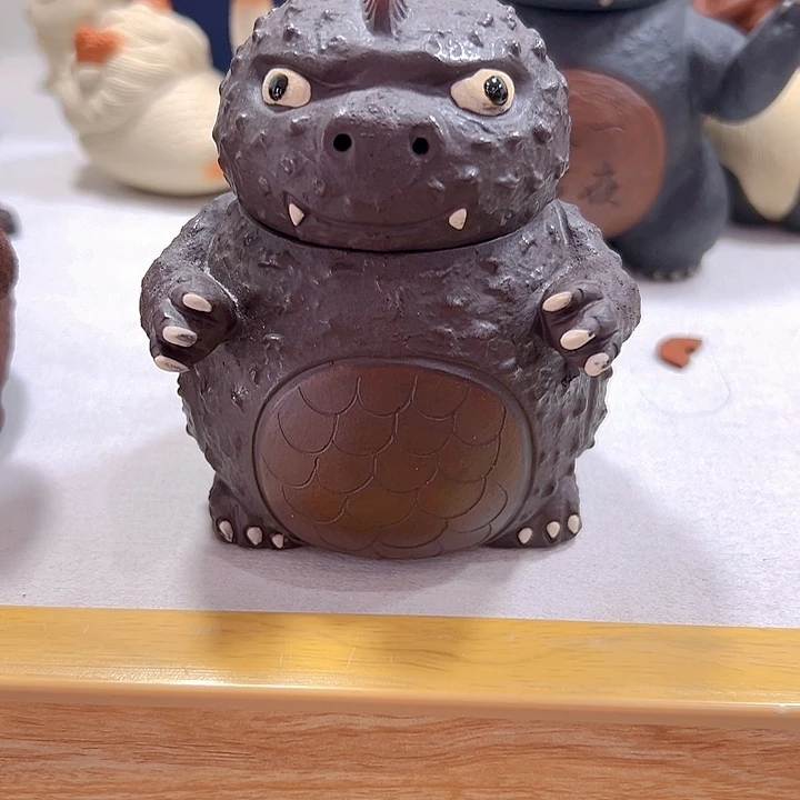 紫砂茶宠紫砂茶壶哥斯拉茶壶