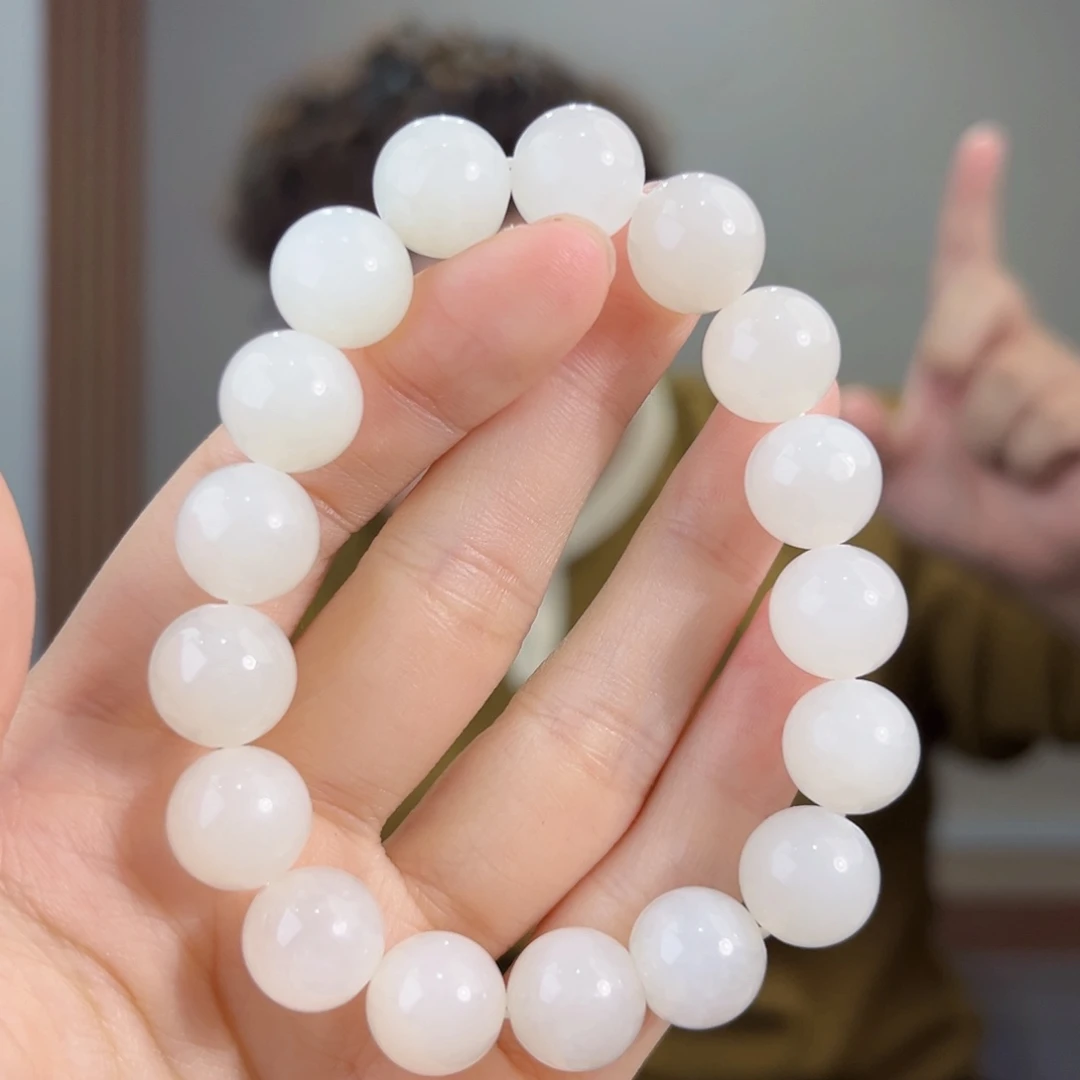 和田玉未镶嵌手串天然和田玉青海12