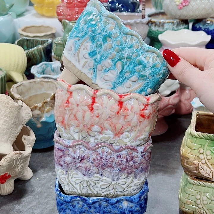 多肉陶瓷花盆满10元包邮