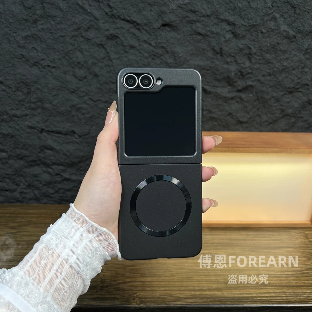 适用于三星Galaxy ZFlip6手机壳折叠屏flip6超薄磁吸保护套男女款