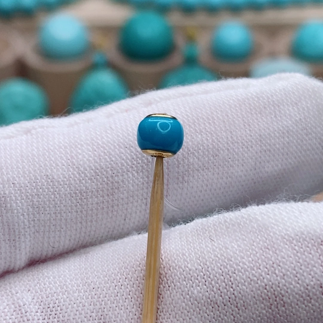 绿松石未镶嵌珠宝奇石5.3mm