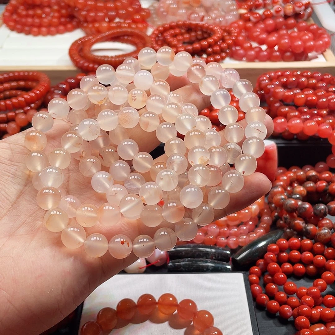 真***字未镶嵌手链南红玛瑙