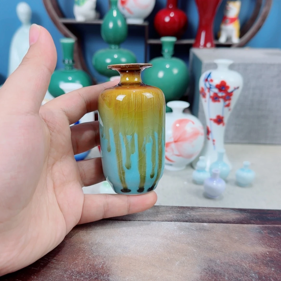 陶瓷手工小花器摆件