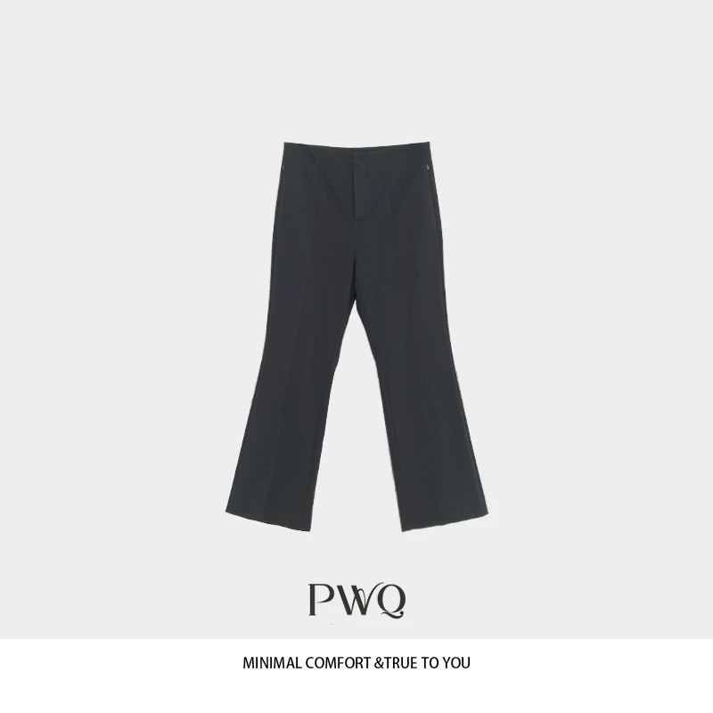 【万能裤&瘦瘦裤升级】休闲裤百搭直筒微喇九分裤显瘦E-25515XK25-1