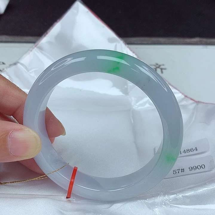 翡翠未镶嵌手镯57圈4864