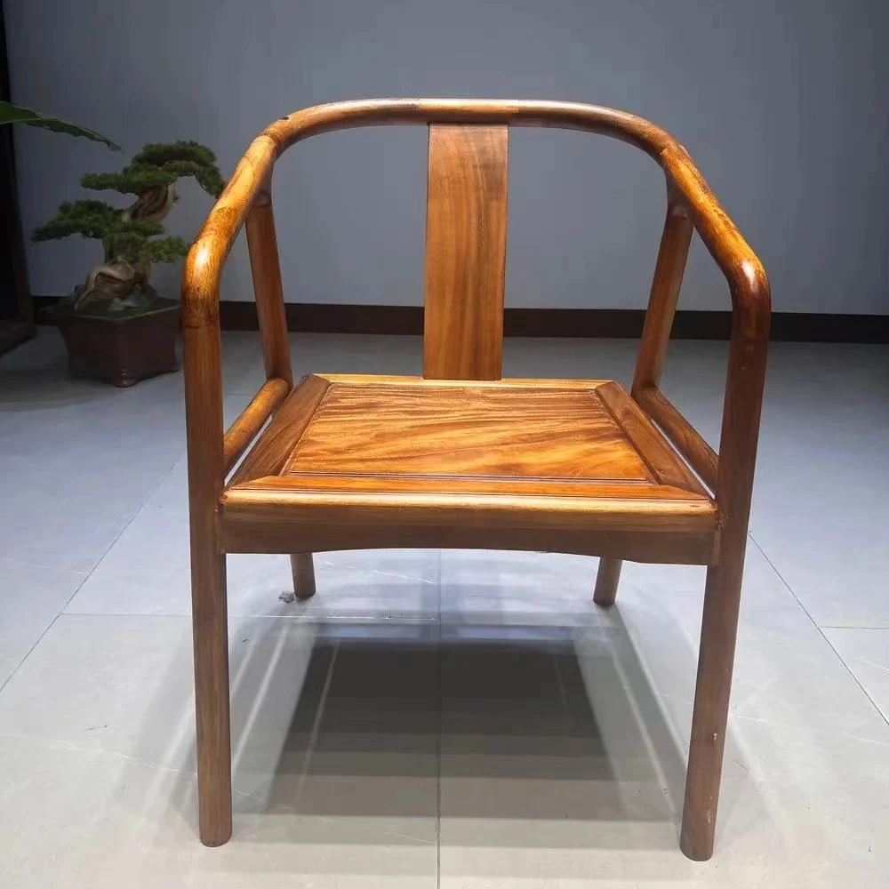 （纯料）沐尘椅南美胡桃木轻便居家简约现代现货黑色工作黑色商用