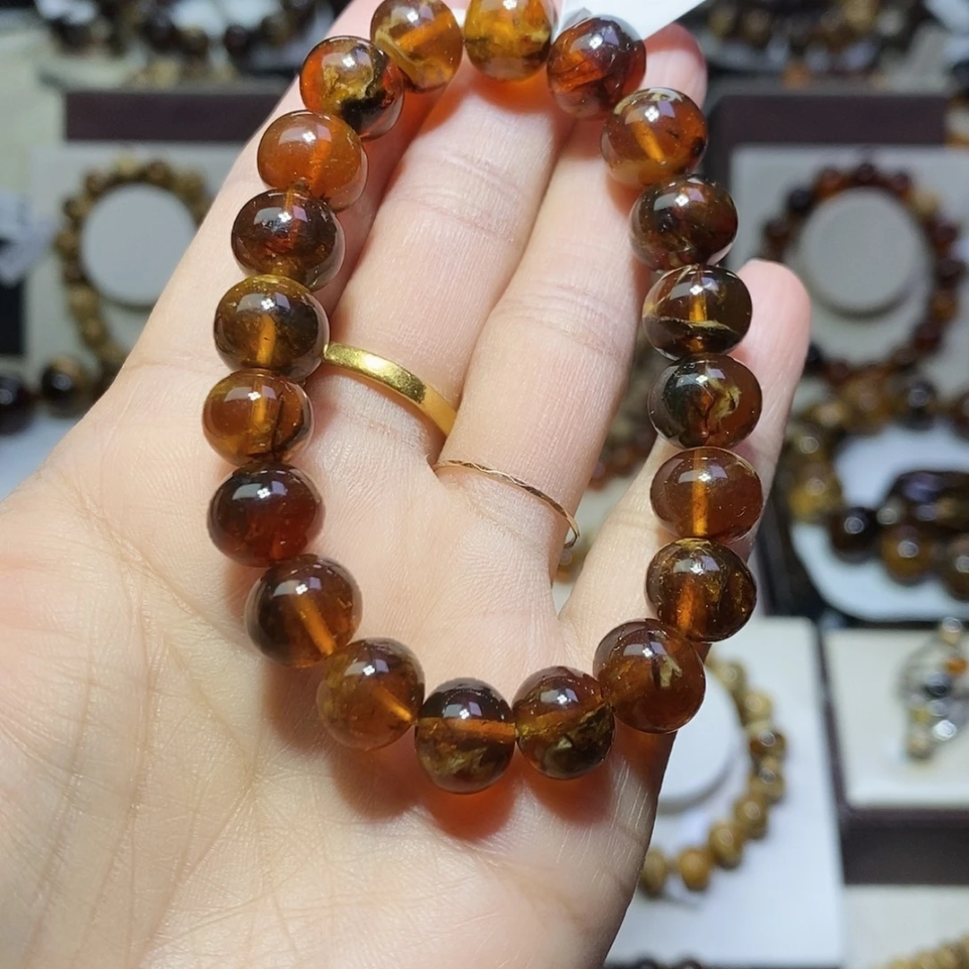 琥珀未镶嵌裸石 福利 蜡花溶洞