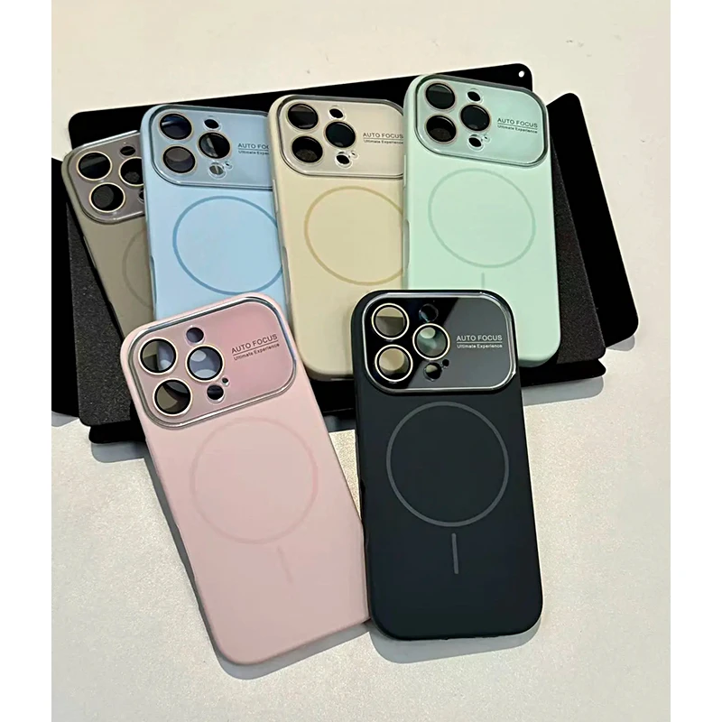 雅天立大视窗液态磁吸适用苹果16/13promax肤感手机壳iPhone15/14