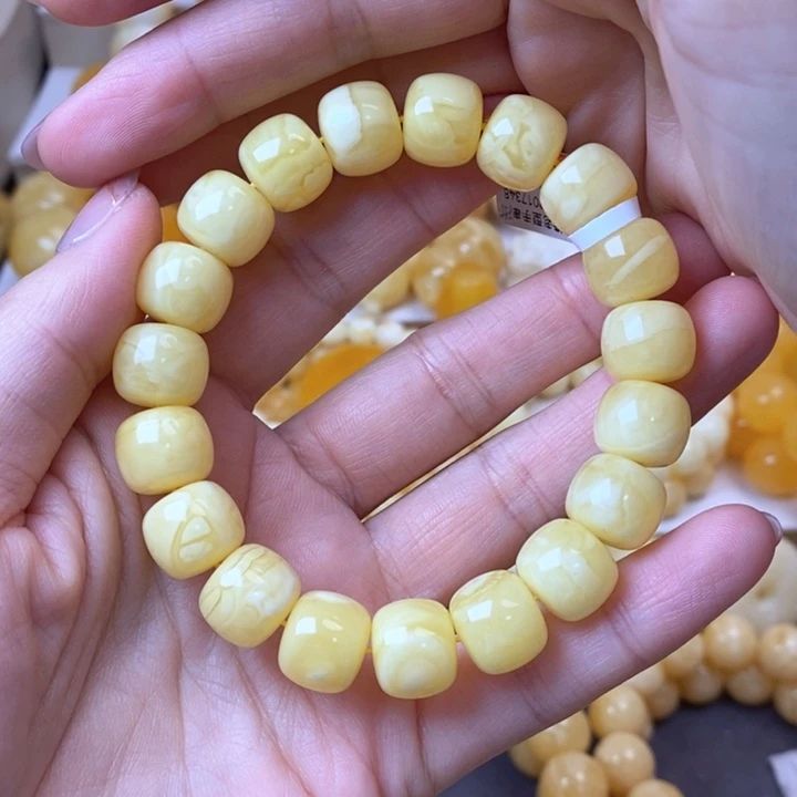 琥珀未镶嵌手串天然无优化琥珀蜜蜡