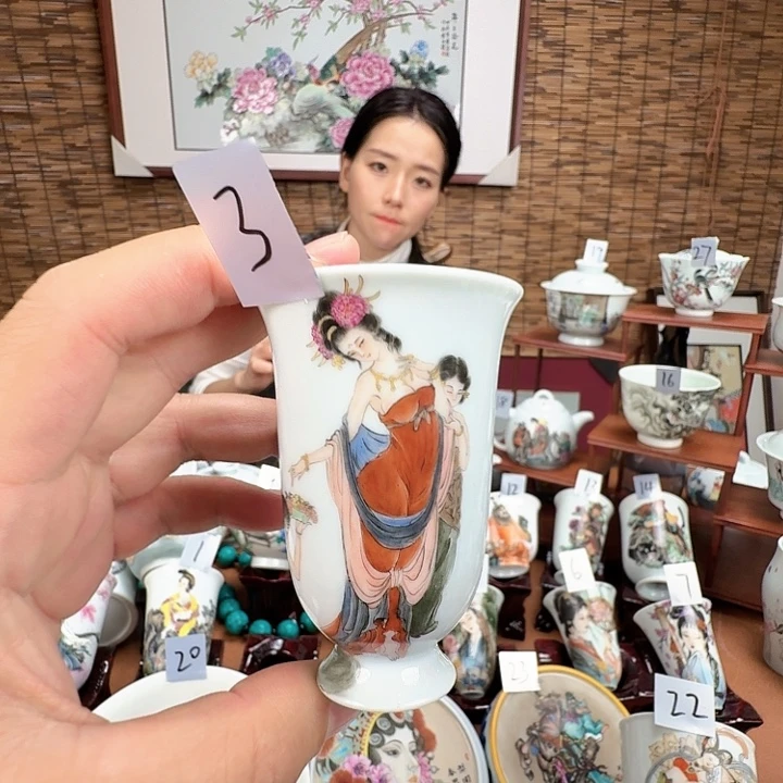 摆件陶贵妃出浴景德镇陶瓷