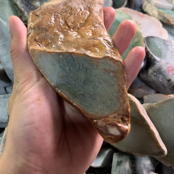 翡翠裸石5号取挂件