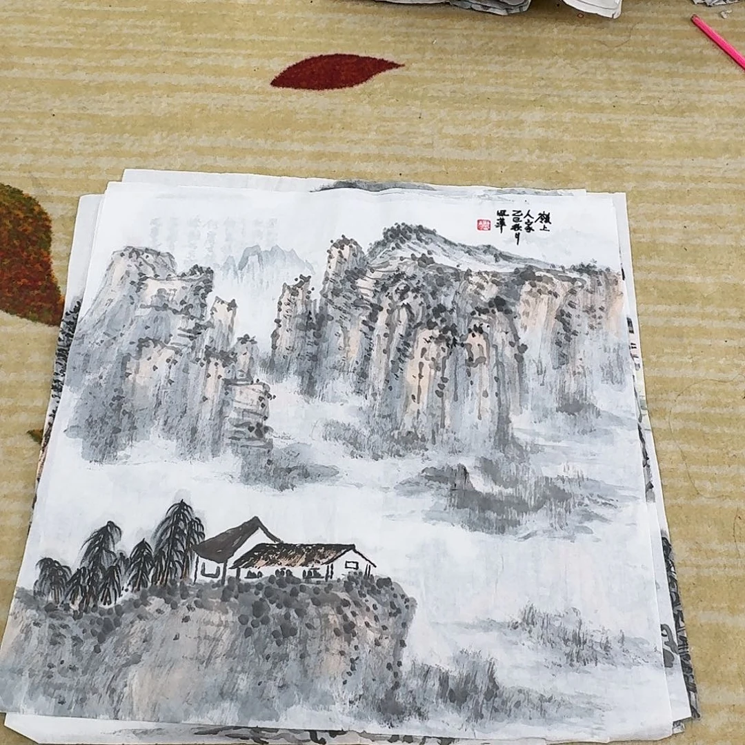 国画50.50斗方手绘