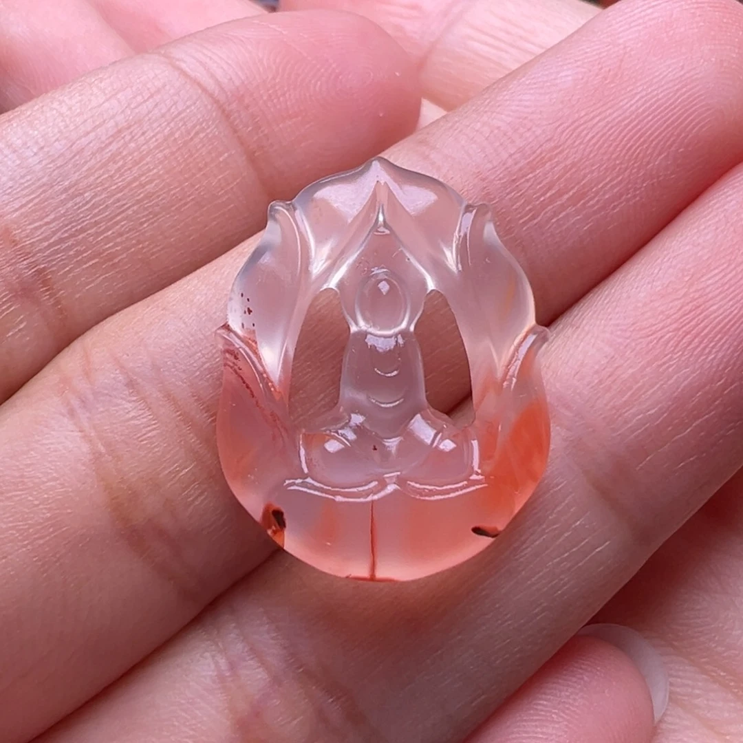 南红玛瑙未镶嵌珠宝奇石冰飘悟道