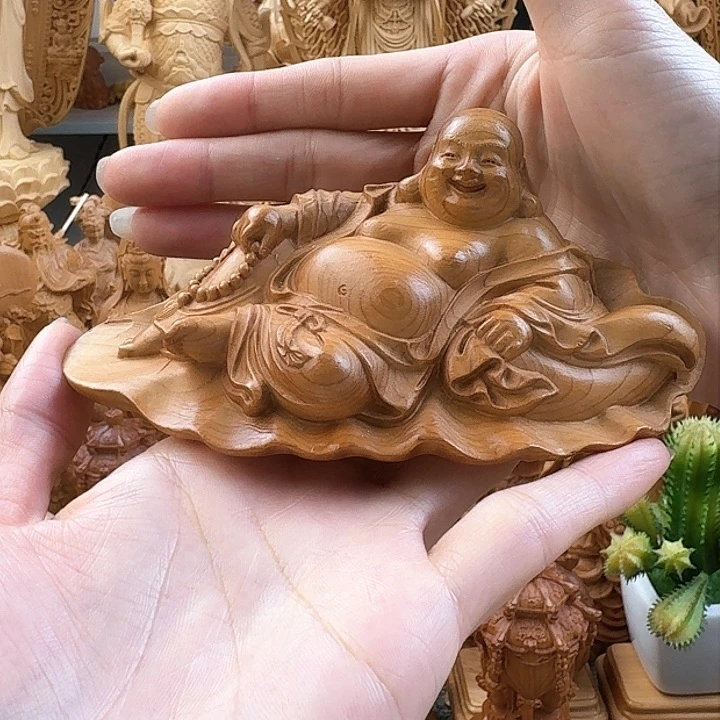 柏木（崖柏）荷叶弥勒经典款