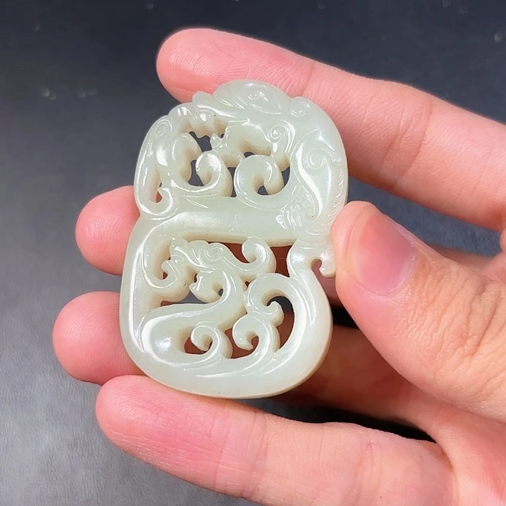 和田玉挂件未镶嵌真*