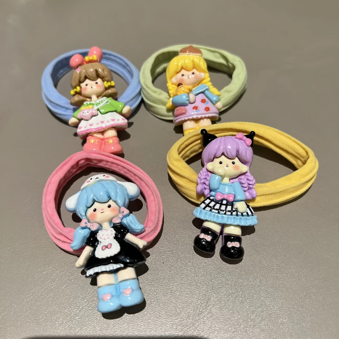 瑞丽风原创设计女孩甜美风发绳时尚彩色发圈女yw01h02