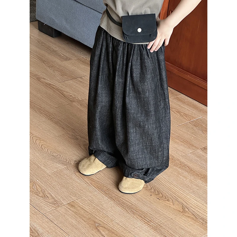 【现货】略略童装儿童夏款薄款纯棉阔腿裤N252KZ4041