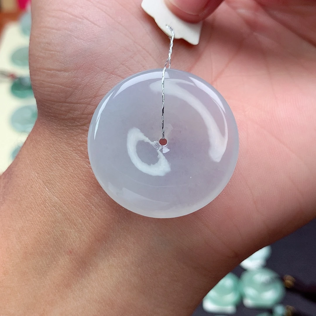 翡翠未镶嵌颈饰28 尺寸31-5