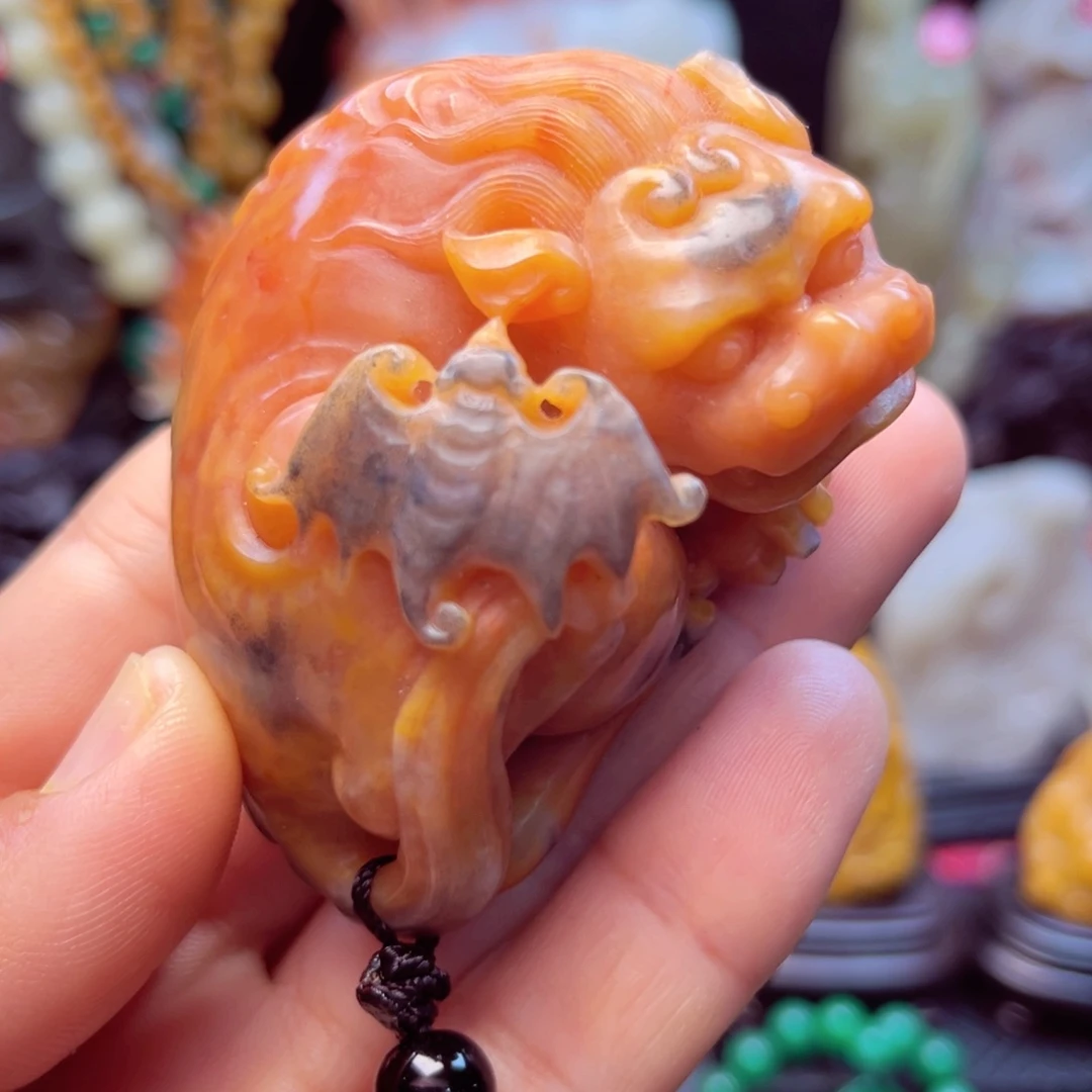 寿山石貔貅手玩件