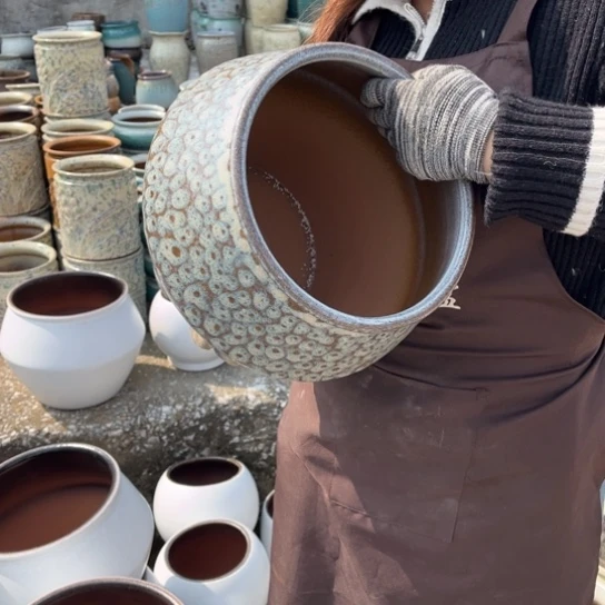 红陶口23高24瑕疵