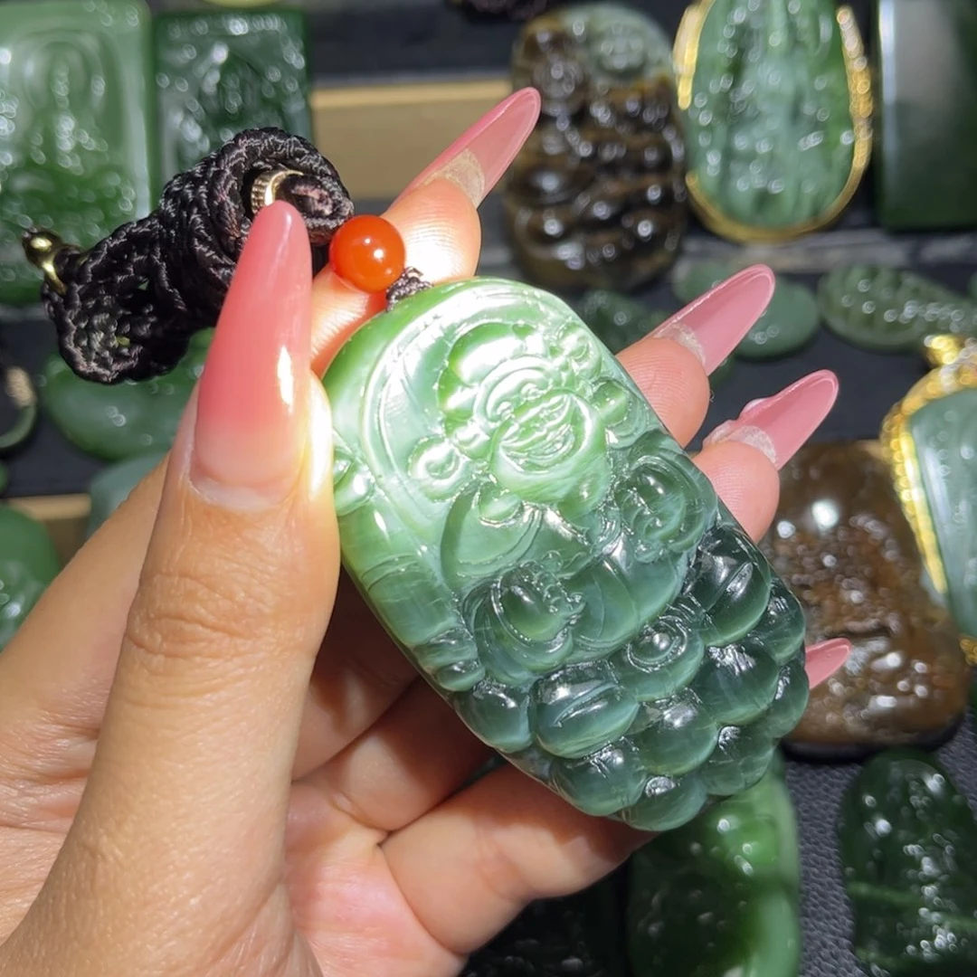 和田玉未镶嵌挂件