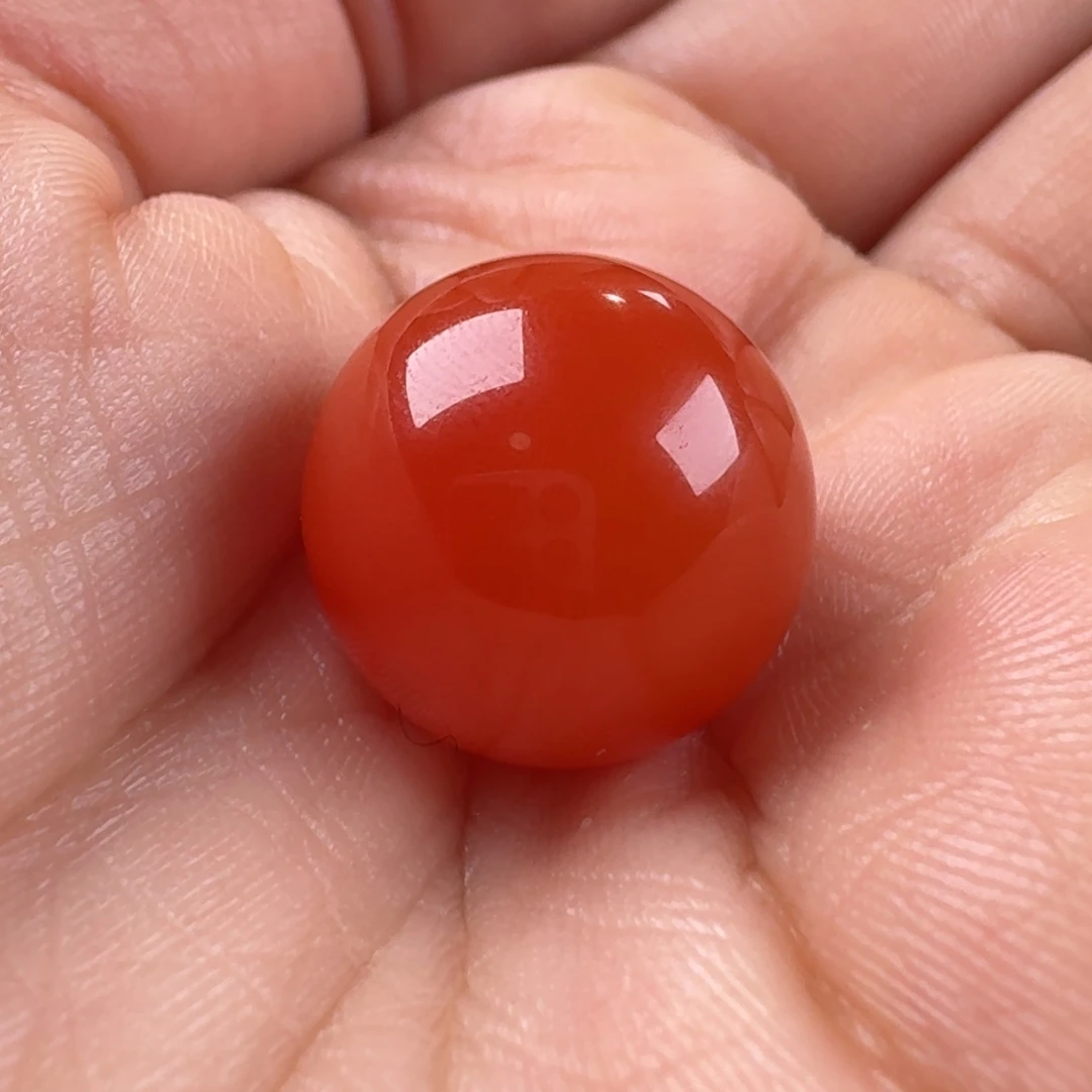 当***归南红玛瑙未镶嵌圆珠16.8