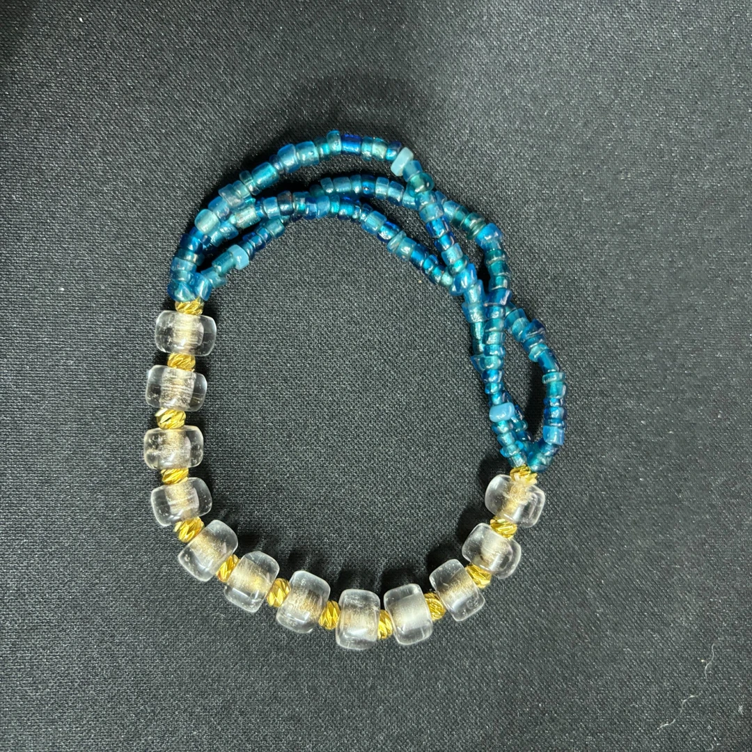 明代天然水晶琉璃手串-NX