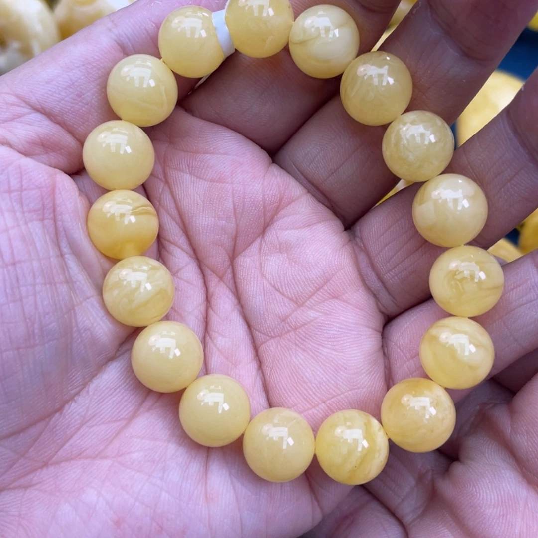 琥珀裸石未镶嵌琥珀蜜蜡11m m